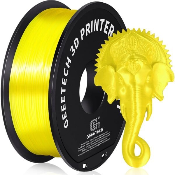 [MOQ: 10KG] PLA Silk Yellow, 1.75 mm / 1000 g