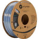 [MOQ: 10KG] PolyLite Silk PLA Silver, 1.75 mm / 1000 g
