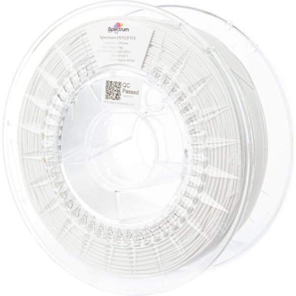 [MOQ: 10KG] PET-G/PTFE Signal White, 1.75mm / 1000g