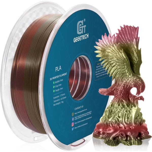 [MOQ: 10KG] PLA Silk Bronze Rainbow, 1.75 mm / 1000 g