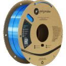 [MOQ: 10KG] PolyLite Dual Silk PLA Beluga Silver-Blue, 1.75 mm / 1000 g