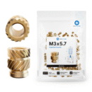 Threaded Inserts M3 Standard, M3 x 5.7 (100 pcs)