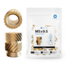 Threaded Inserts M5 Standard, M5 x 9.5 (50 pcs)