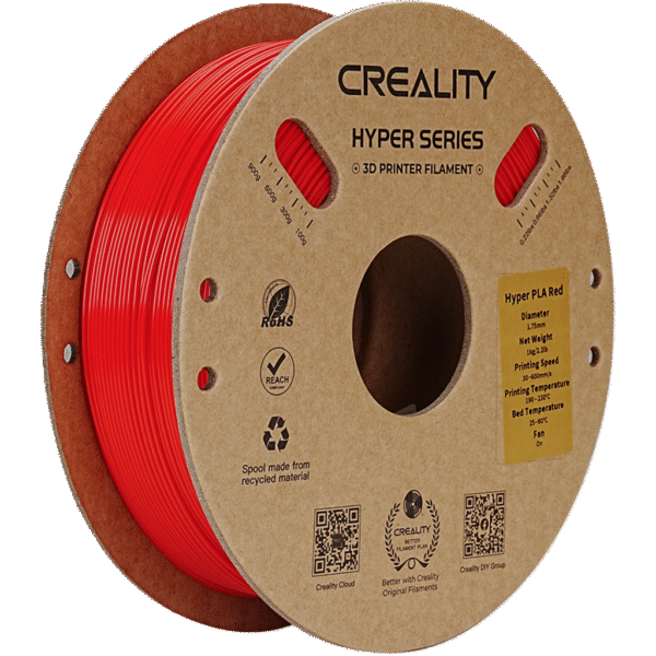 [MOQ: 10KG] Hyper PLA Red, 1.75 mm / 1000 g