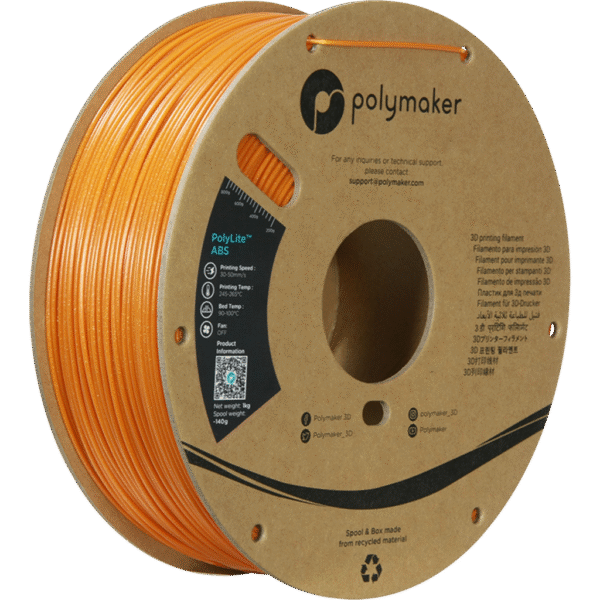 [MOQ: 10KG] PolyLite ABS Galaxy Orange, 1,75 mm / 1000 g