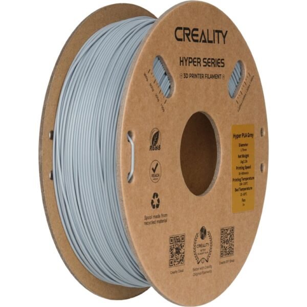 [MOQ: 10KG] Hyper PLA Grey, 1.75 mm / 1000 g