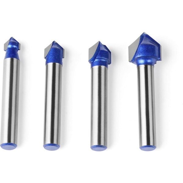 V-Groove Cutter 90u00b0 6 mm - Set of 4