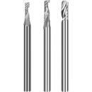 HRC55 3.175mm Tungsten Steel End Mills Downcut Set of 3