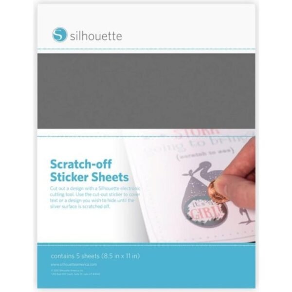 Scratch-off Sticker Sheets, Silver