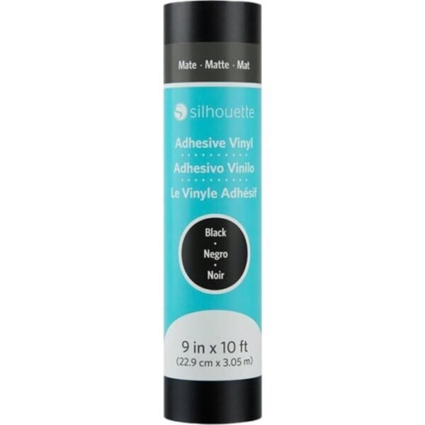 Matte Removable Vinyl - 22.9 cm x 3 m, Black