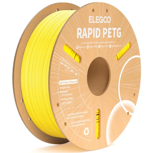 [MOQ: 10KG] Rapid PETG Yellow, 1.75 mm / 1000 g