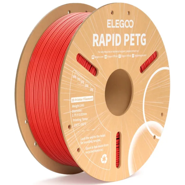 [MOQ: 10KG] Rapid PETG Red, 1.75 mm / 1000 g