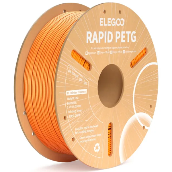 [MOQ: 10KG] Rapid PETG Orange, 1.75 mm / 1000 g