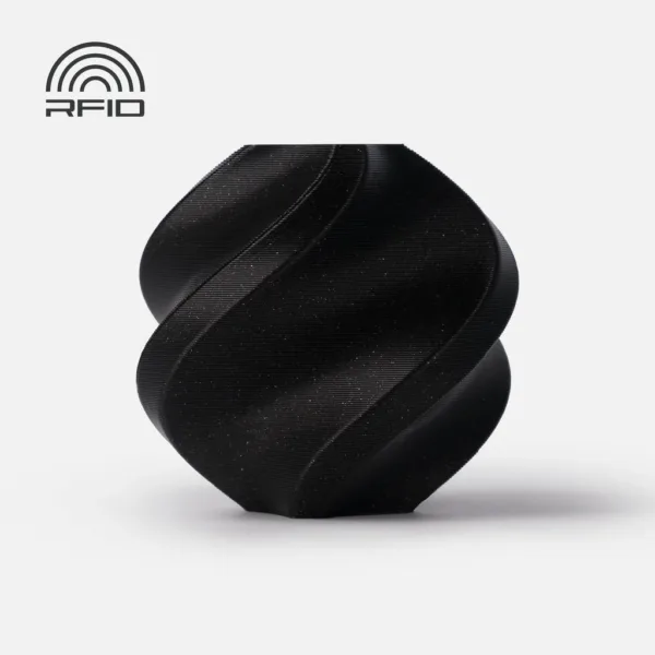 [MOQ: 10KG] PLA Sparkle Onyx Black, Spool (1.000 g)