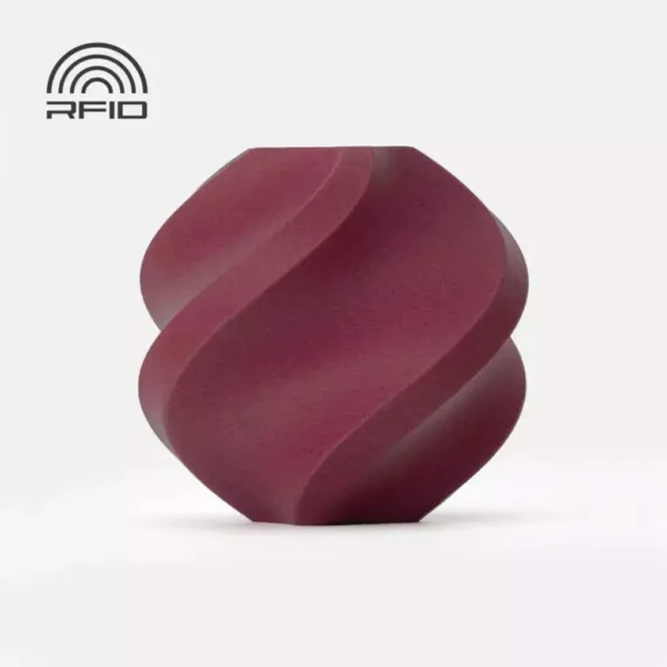 [MOQ: 10KG] PLA-CF Burgundy Red, Spool (1.000 g)