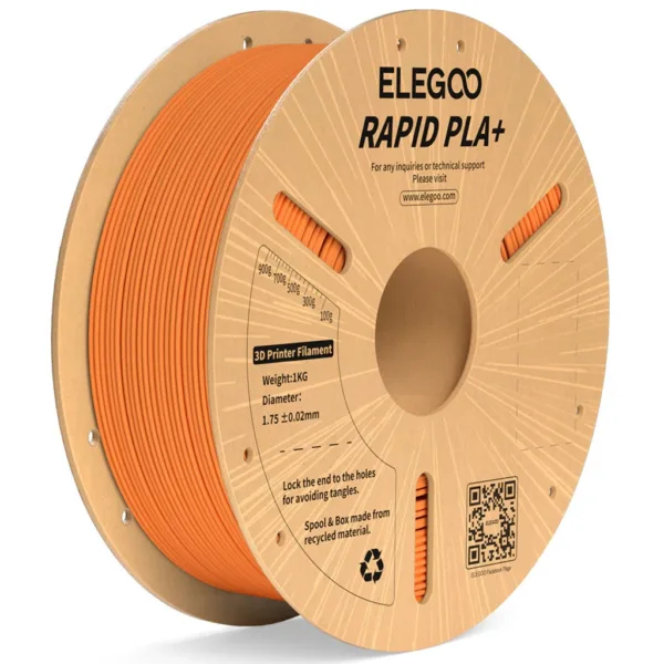 [MOQ: 10KG] Rapid PLA+ Orange, 1.75 mm / 1000 g