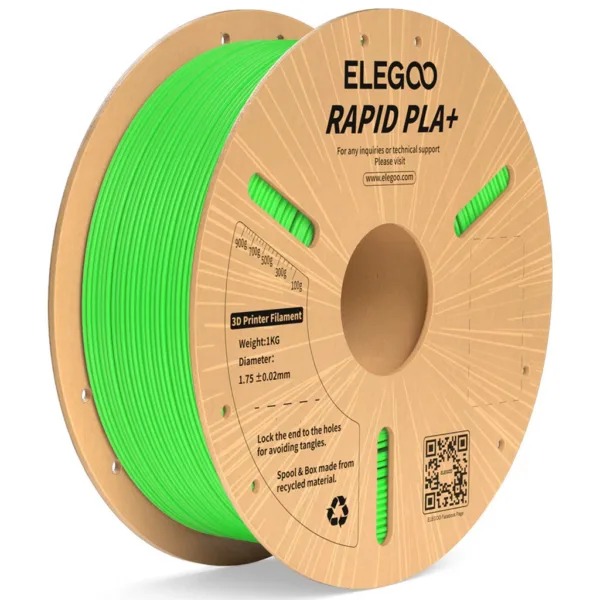 [MOQ: 10KG] Rapid PLA+ Green, 1.75 mm / 1000 g