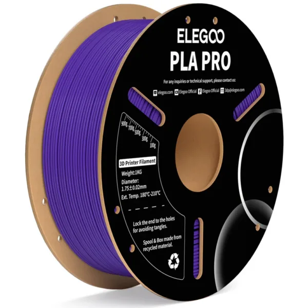 [MOQ: 10KG] PLA Pro Purple, 1.75 mm / 1000 g