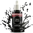 Warpaints Fanatic: Black & Greys, Matt Black (18 ml)