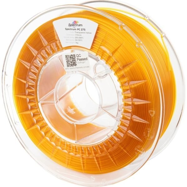 [MOQ: 10KG] PC 275 Transparent Yellow, 1.75 mm / 1000 g