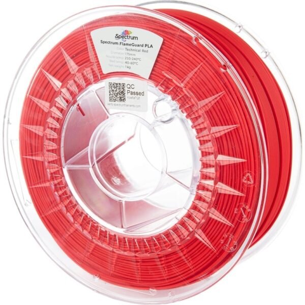 [MOQ: 10KG] FlameGuard PLA Technical Red, 1,75 mm / 1000 g