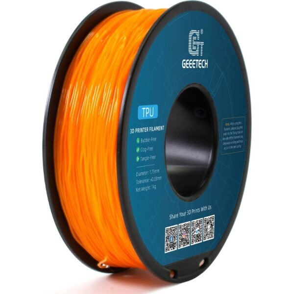 [MOQ: 10KG] TPU Orange, 1.75 mm / 1000 g