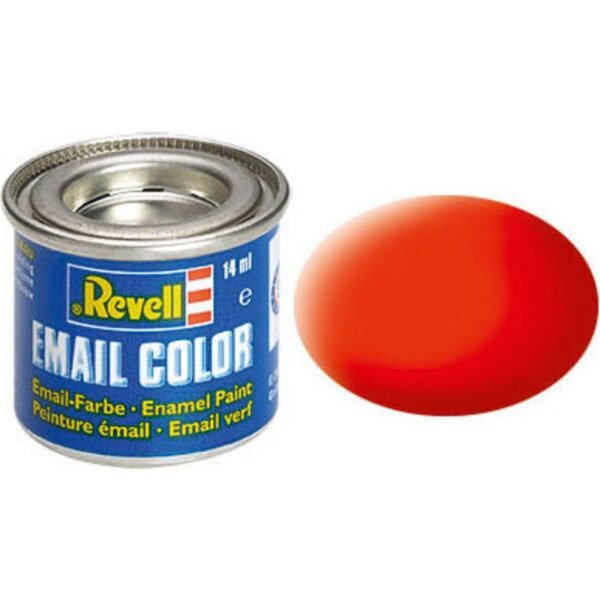 Enamel Color - Bright Orange Matte, 14 ml