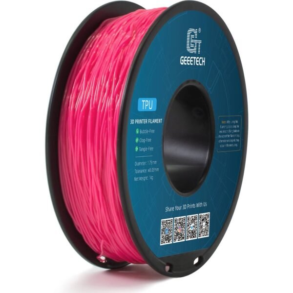 [MOQ: 10KG] TPU Pink, 1.75 mm / 1000 g