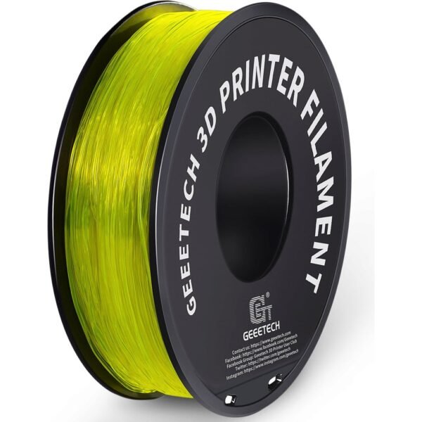 [MOQ: 10KG] TPU Transparent Yellow, 1.75 mm / 1000 g