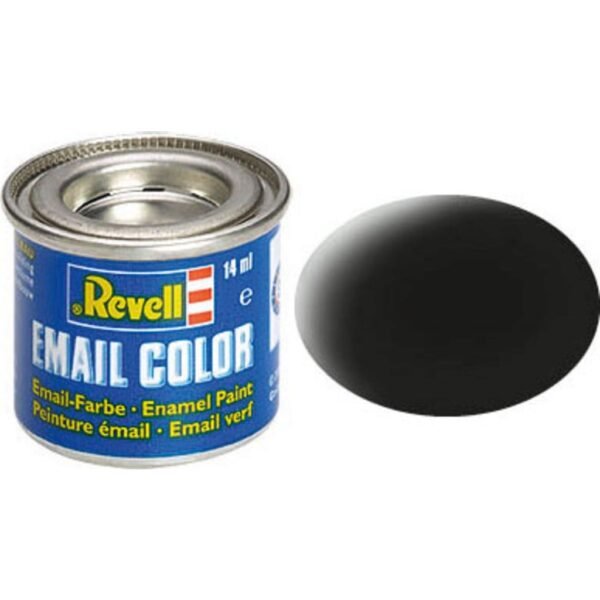 Enamel Color - Black Matte, 14 ml