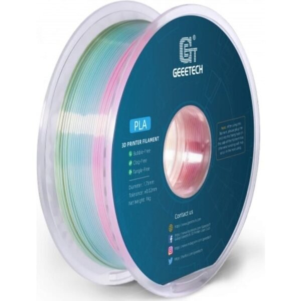 [MOQ: 10KG] PLA Silk Rainbow Light Colour, 1.75 mm / 1000 g