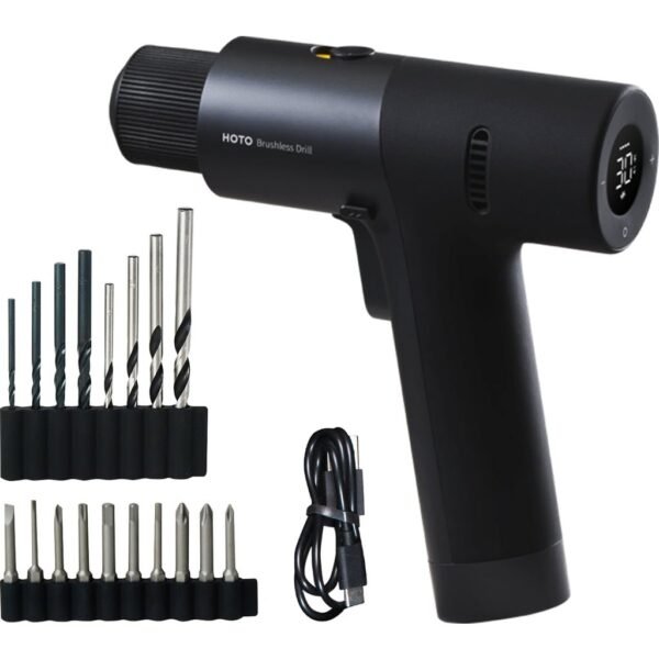 Cordless Brushless Electric Drill, 12V
