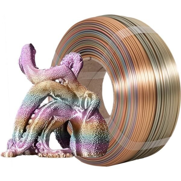 [MOQ: 10KG] PLA Silk Rainbow Refill Tropicana, 1,75 mm / 1000 g