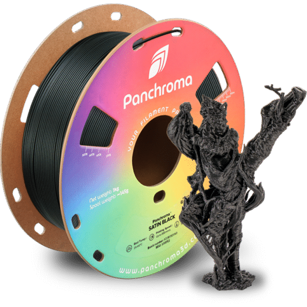 [MOQ: 10KG] Panchroma? PLA Satin Black, 1,75 mm / 1000 g