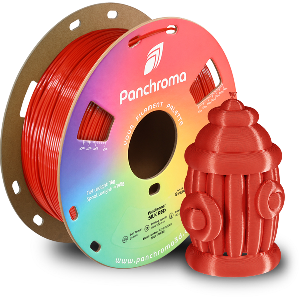 [MOQ: 10KG] Panchroma? PLA Silk Red, 1,75 mm / 1000 g