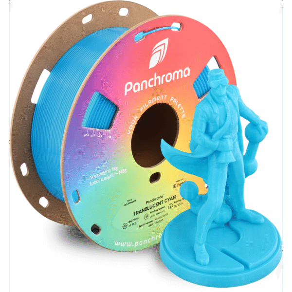 [MOQ: 10KG] Panchroma? PLA Translucent Cyan, 1,75 mm / 1000 g
