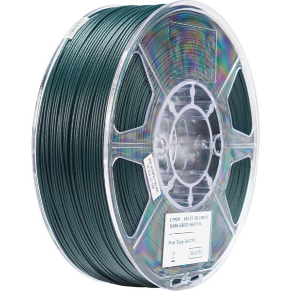 [MOQ: 10KG] ABS-CF Dark Green, 1.75 mm / 1000 g