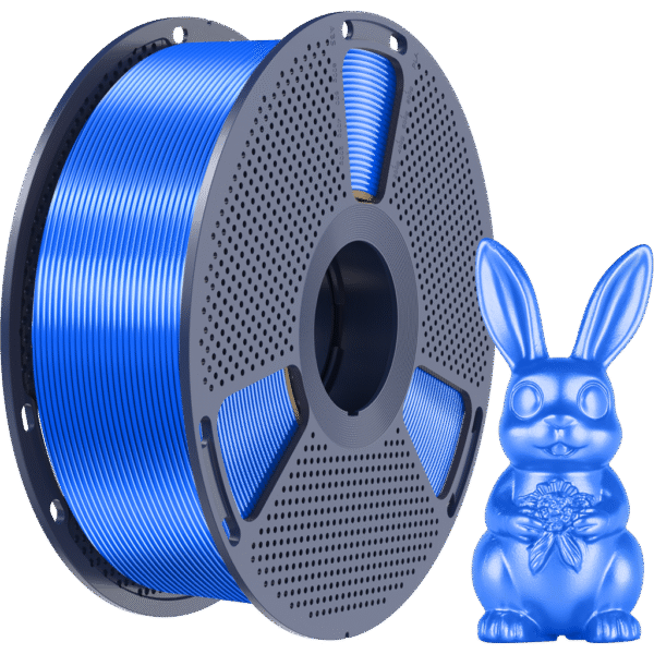 [MOQ: 10KG] Silk PLA+ Blue, 1.75 mm / 1000 g