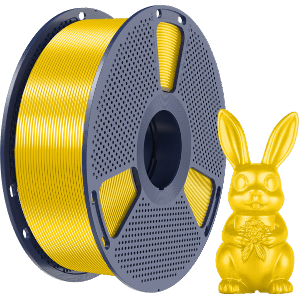 [MOQ: 10KG] Silk PLA+ Yellow, 1.75 mm / 1000 g