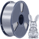 [MOQ: 10KG] Silk PLA+ Silver, 1.75 mm / 1000 g