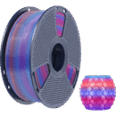 [MOQ: 10KG] PLA Transparent Rainbow-02, 1.75 mm / 1000 g