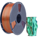 [MOQ: 10KG] Silk PLA+ Tri-Colour Orange Blue Green, 1.75 mm / 1000 g