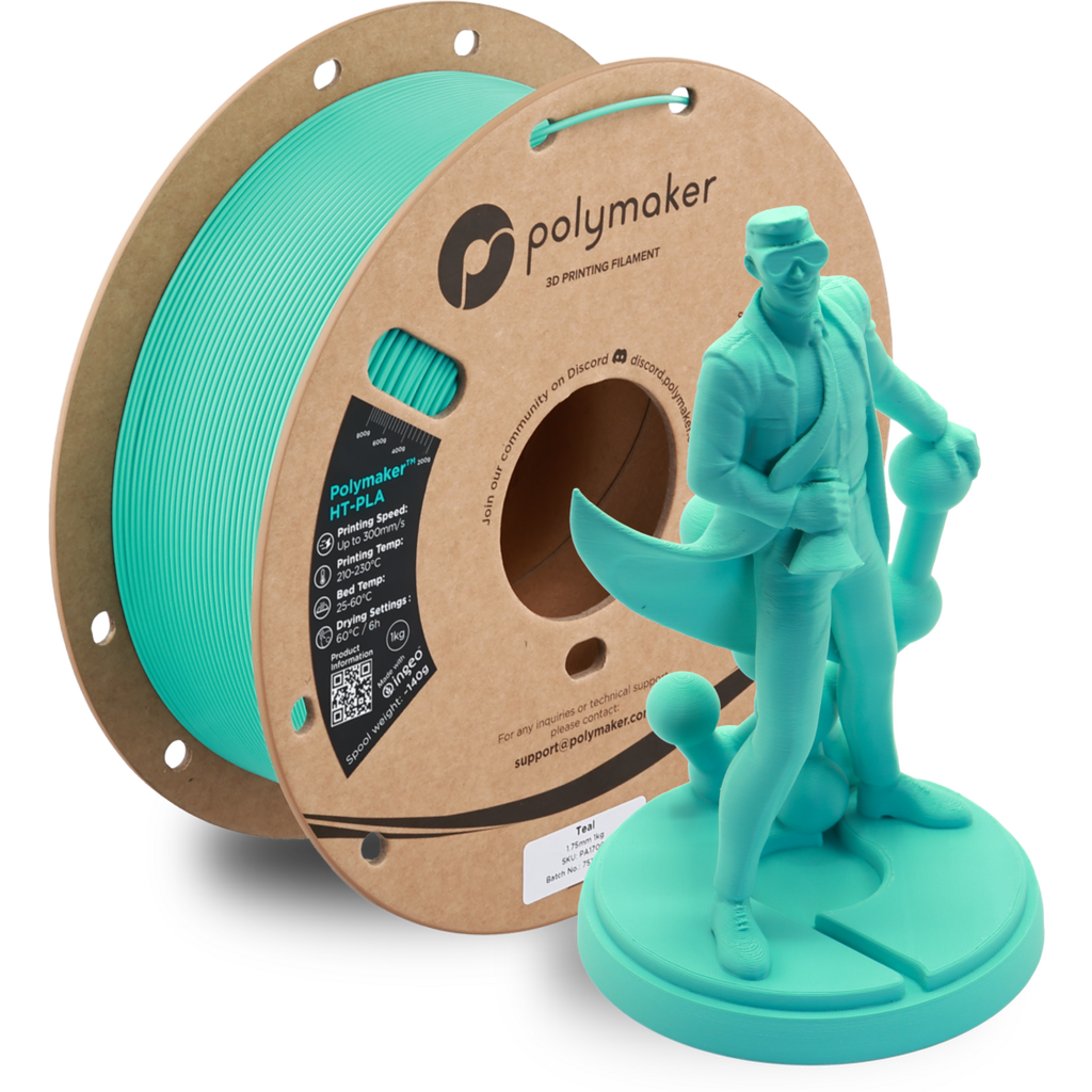 [MOQ: 10KG] HT-PLA Teal, 1,75 mm / 1000 g