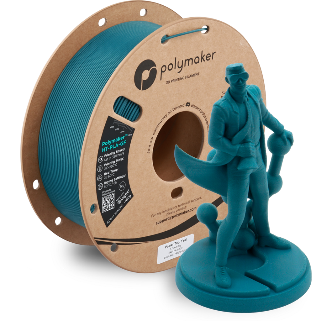 [MOQ: 10KG] HT-PLA-GF Power Tool Teal, 1,75 mm / 1000 g