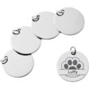 Round Stainless Steel Tag, Large