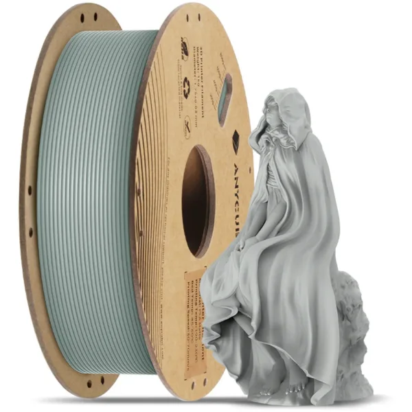 [MOQ: 10KG] PLA Matte Grey, 1.75 mm / 1000 g