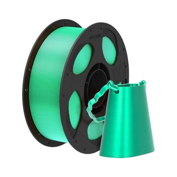 [MOQ: 10KG] PLA Silk Green, 1.75 mm / 1000 g