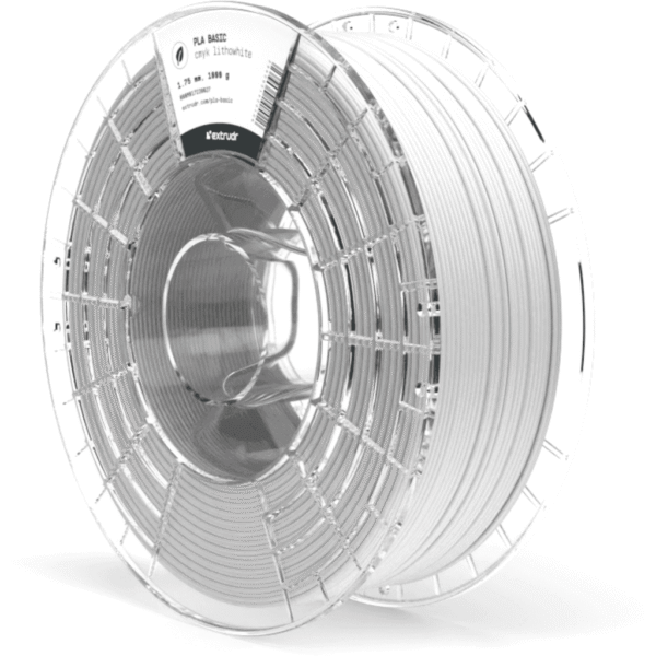 [MOQ: 10KG] PLA Basic CMYK litho white, 1,75 mm / 1000 g
