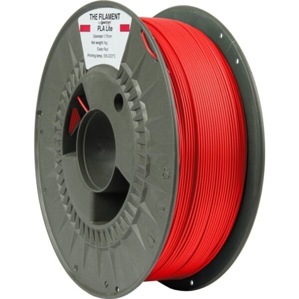 [MOQ: 10KG] PLA Lite Red, 1,75 mm / 1000 g