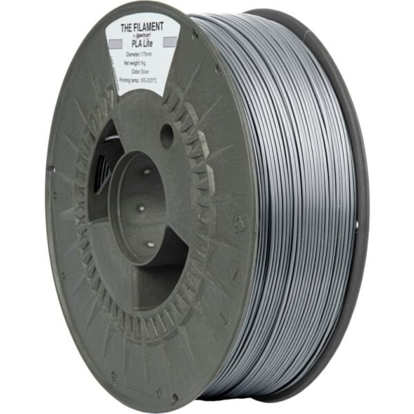 [MOQ: 10KG] PLA Lite Silver, 1.75 mm / 1000 g